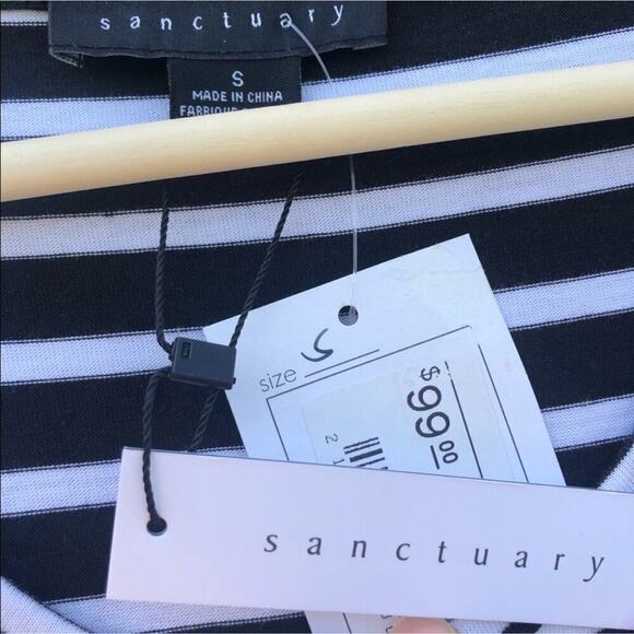 Sanctuary Sullivan Henley Stripe Dress small NWT - Picture 4 of 7